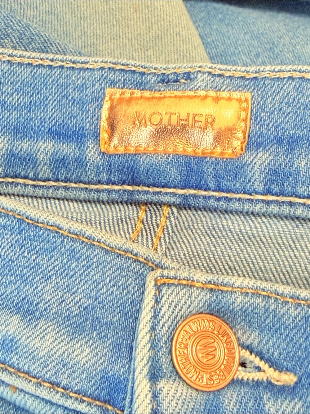 MOTHER BOOKIE SNEAK EYE OF THE TIGER BLUE JEANS - Picture 6 of 11